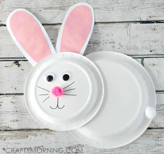 Reciclagem de pratos descartáveis para Páscoa