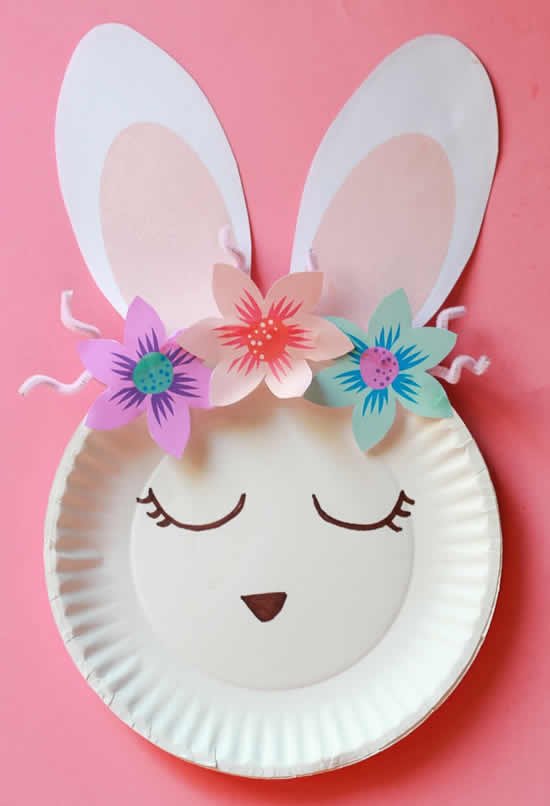 Artesanato com orelha de papel para a Páscoa