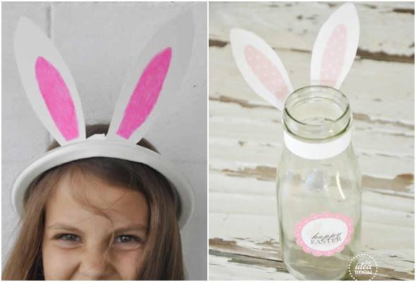 Moldes de orelhas de coelho para imprimir