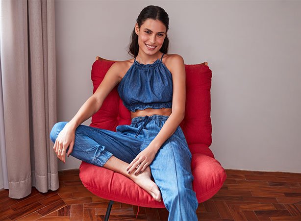 Look todo em jeans Look todo em jeans