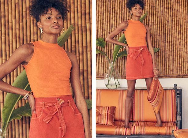 Saia clochard - Moda verão 2021 Saia clochard - Moda verão 2021