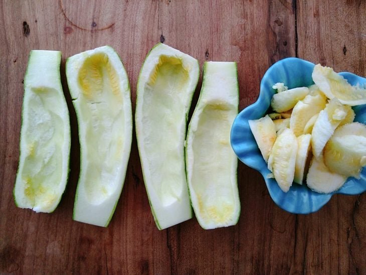 Abobrinha recheada fácil - Passo a Passo