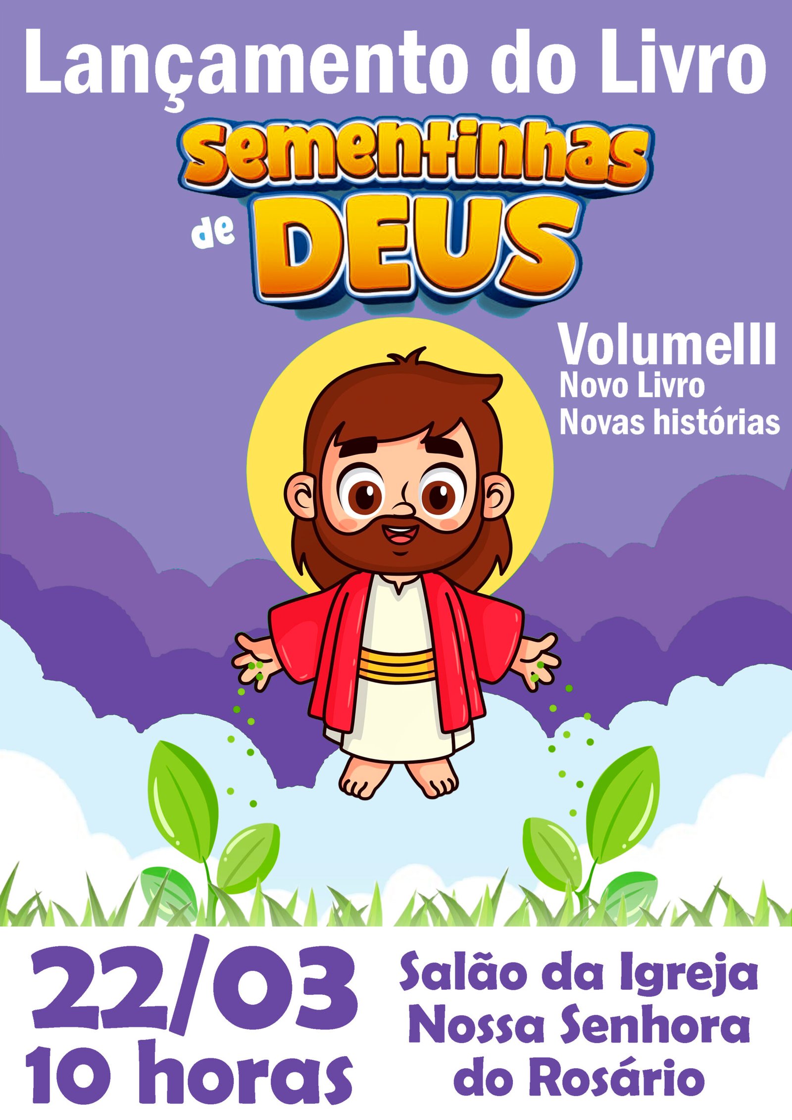 LANÇAMENTO DO LIVRO SEMENTINHAS DE DEUS ! VOLUME lll
